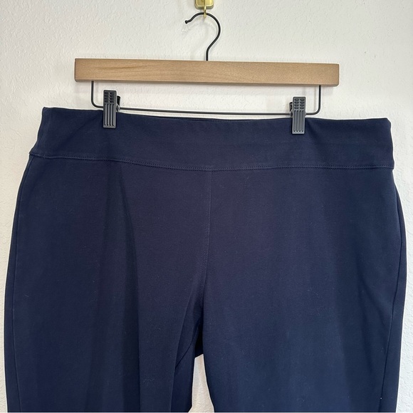 Susan Graver Weekend Navy Pants - Size Large - Picture 2 of 7